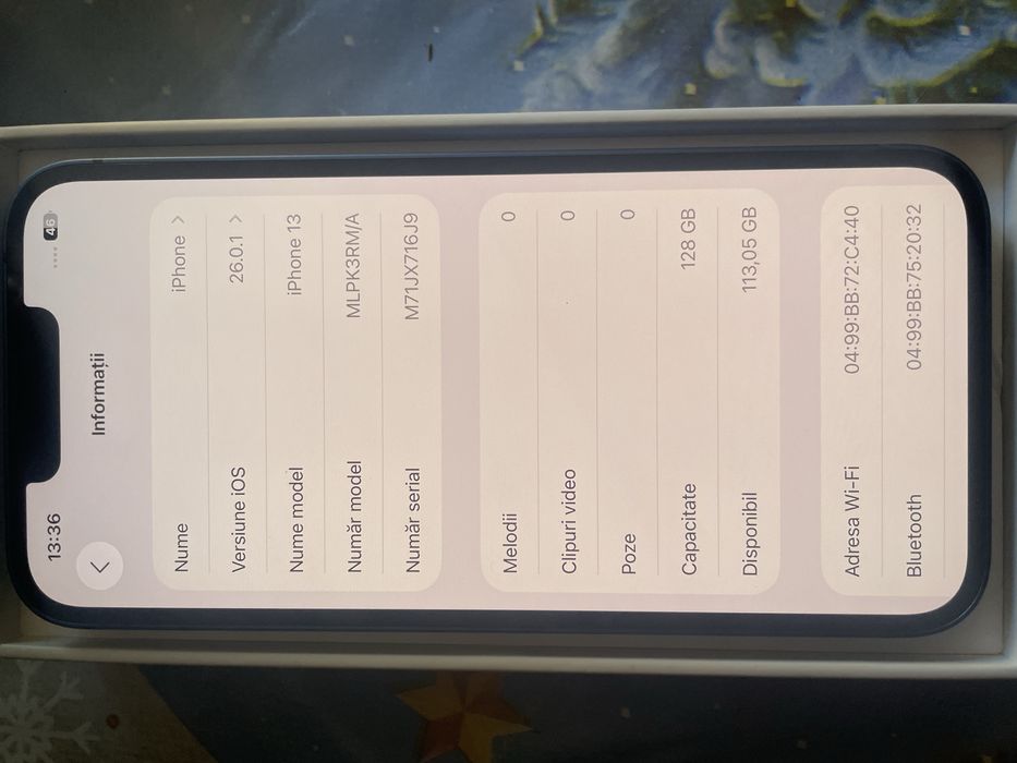 Vand iph 13-Blue stare perfecta