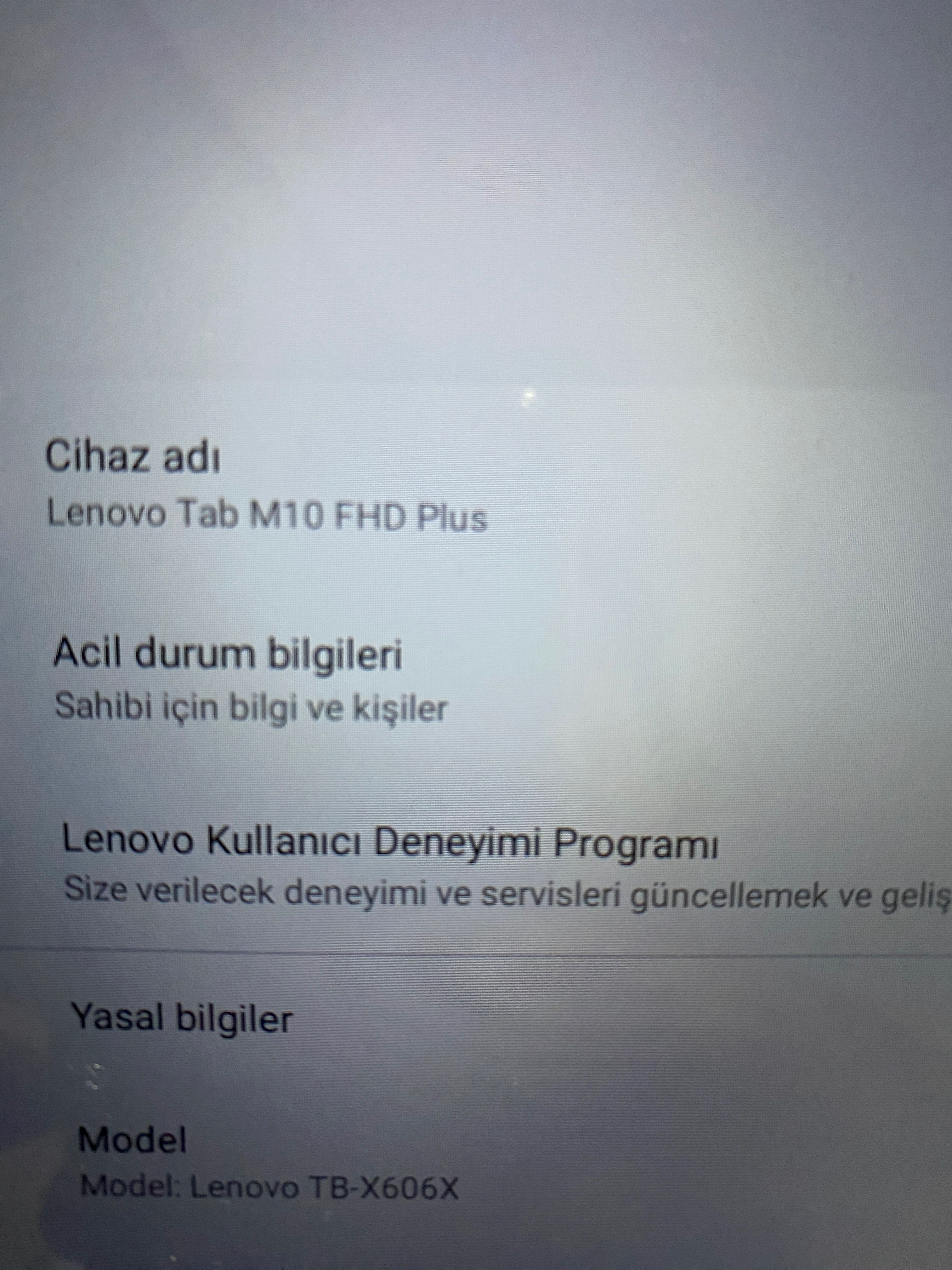 Lenovo Tab M10 x606x FHD Plus