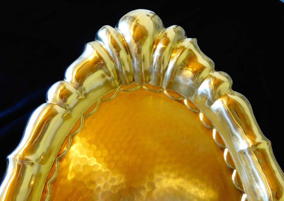 Бронзово плато,поднос,маркирано