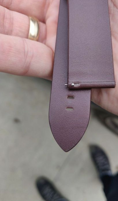 Curea maro cafeniu piele subtire 22mm Samsung watch s3 frontier Seiko