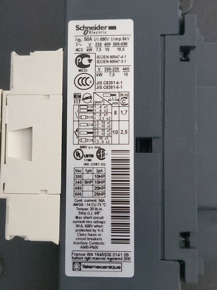 Ел. Контактор Schneider Electric