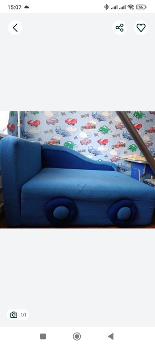 Диванчик небольшой раскладной ,смело до 170см и весом 60-80