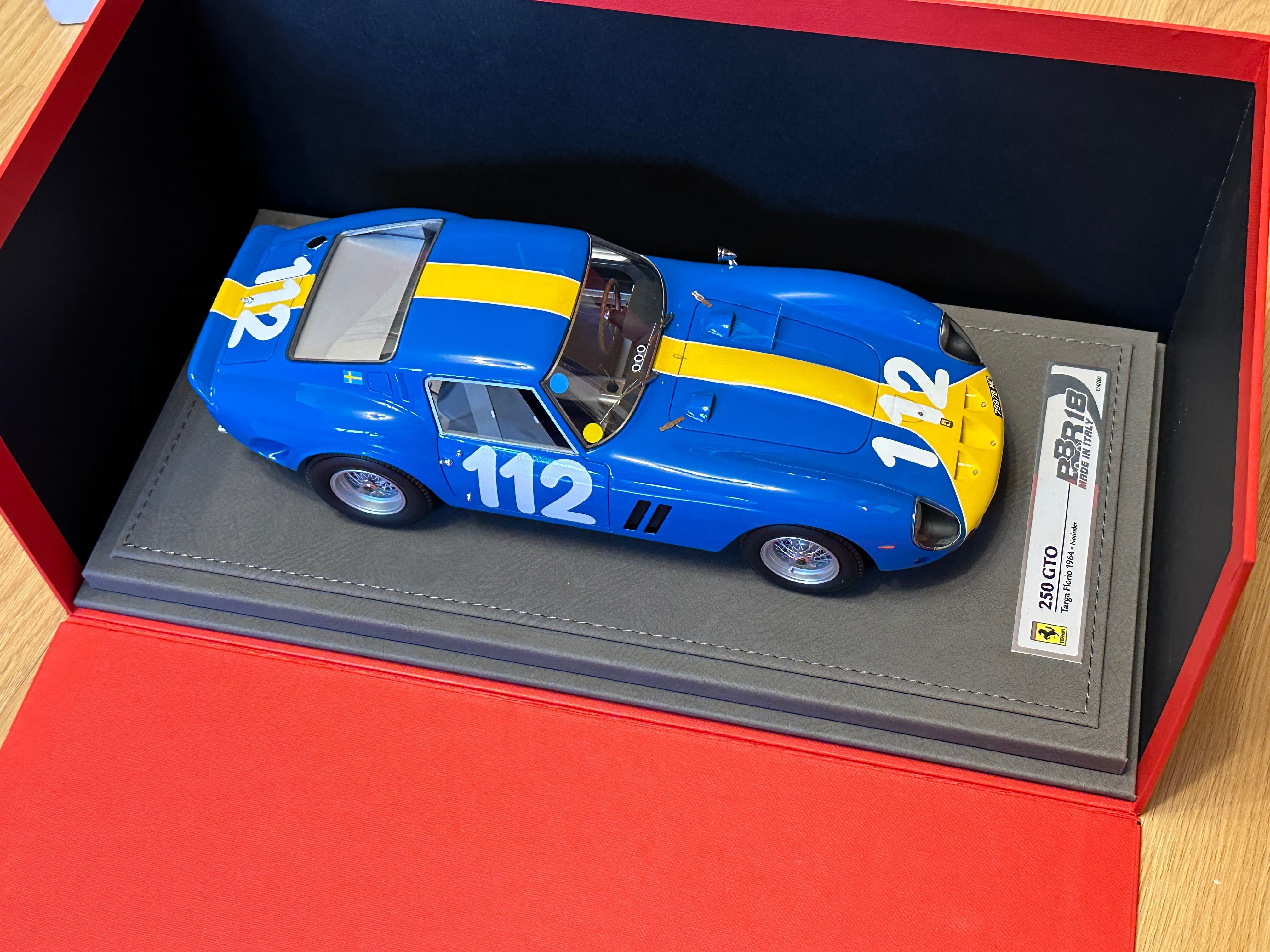 Macheta auto BBR Ferrari 250 GTO 1:18 (nu este Autoart, Norev, CMC)