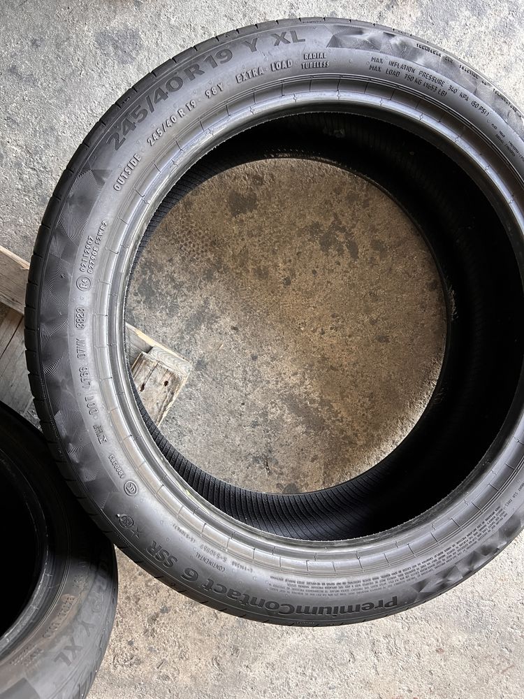2 anvelope vara ca NOI 245/40/19 , Continental, RSC , DOT 2023 , 7 mm