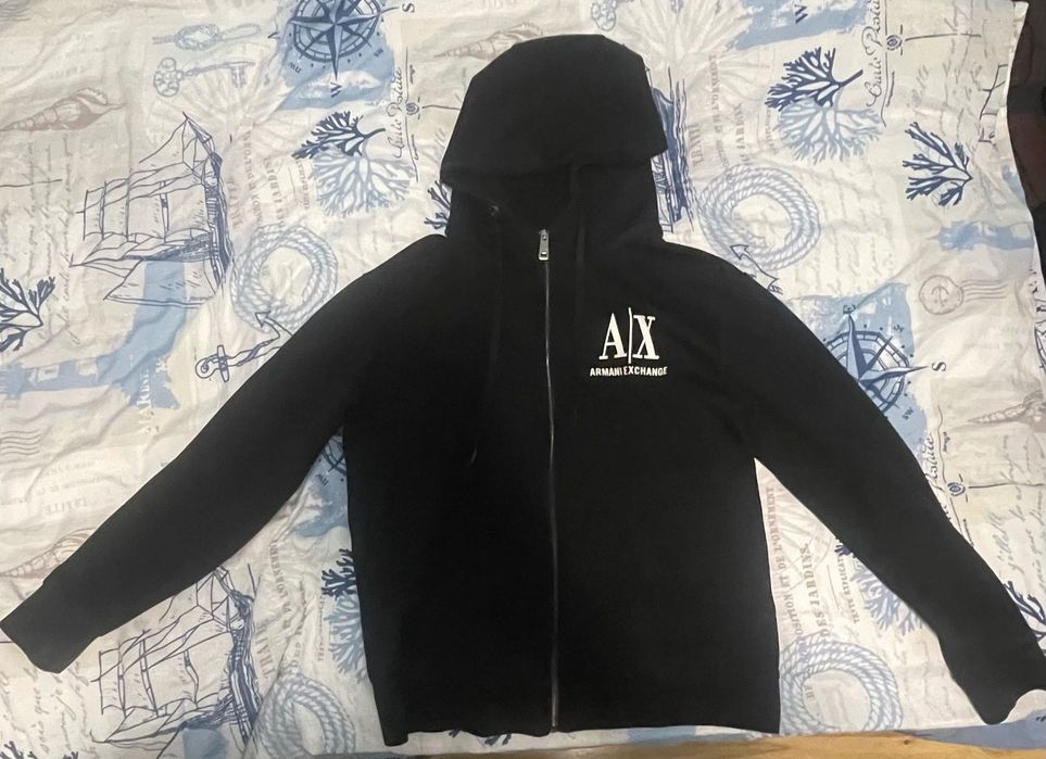 Черно Горнище на Armani Exchange