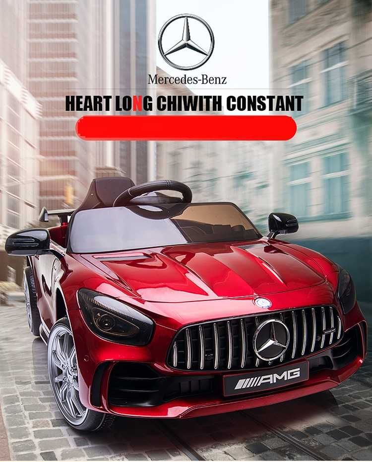 Акумулаторен КОЛА Mercedes GT R ,12V  с меки гуми