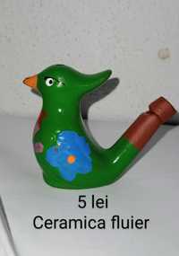 Fluier pasăre ceramica pun15