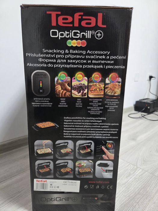 Gratar electric TEFAL OptiGrill+ Snacking&Baking GC714834, 2000W, 6 pr