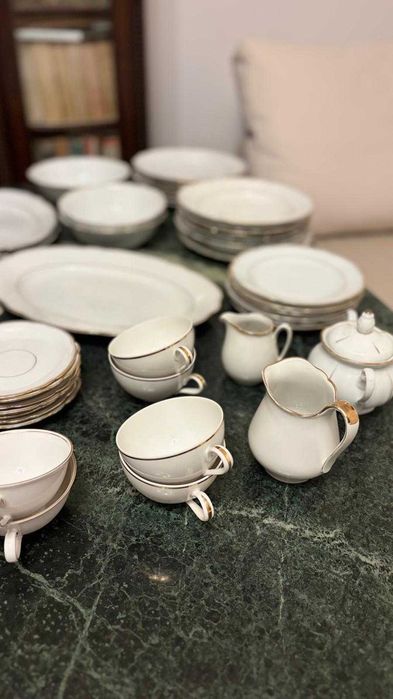 Servicii masa portelan Zeh Scherzer Bavaria Germania + Kahla Feston