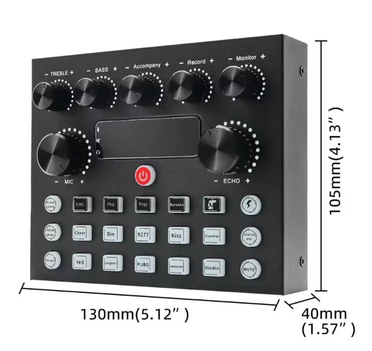 Placa de sunet multifunctionala V8, Bluetooth, mixer 10 efecte sonore