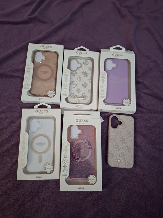Huse iPhone 16 originale Guess