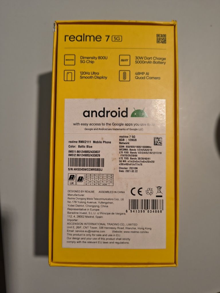 Telefon Realme 7    5G