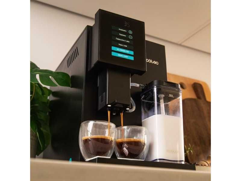 Кафеавтомат Cecotec Cremmaet Compactccino 2, 19 bar, Черен