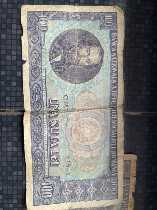 Bacnota 100 lei 1966