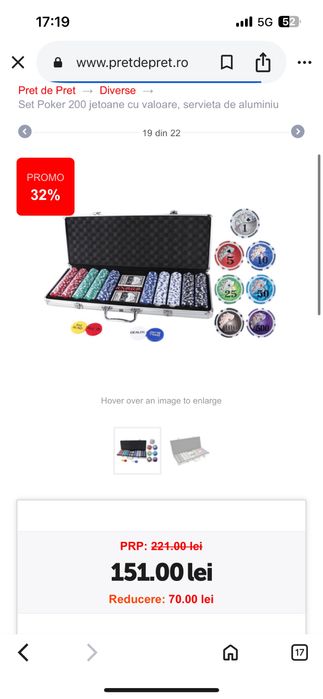 Set Poker de vanzare sigilat mai multe detali sunati la numarul afisat