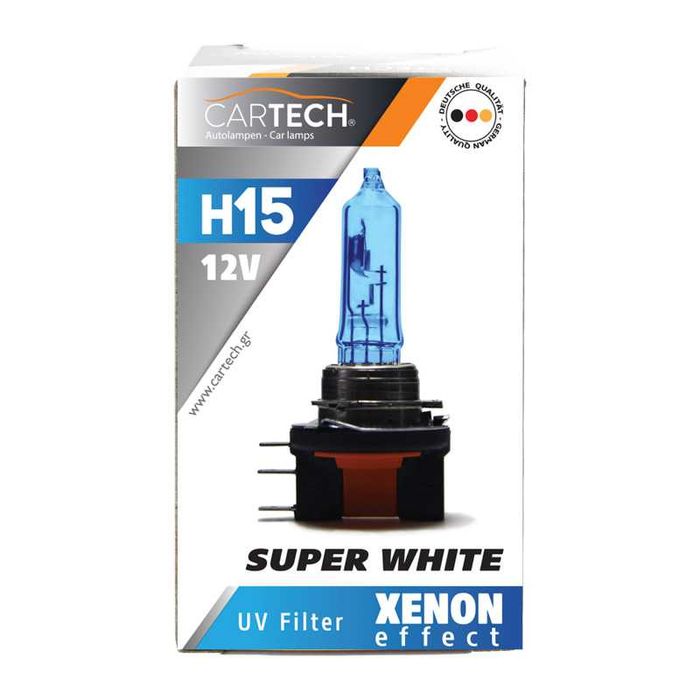 КРУШКА H15 – 12V/55/15W – PGJ23t-1 Super White от CarTech