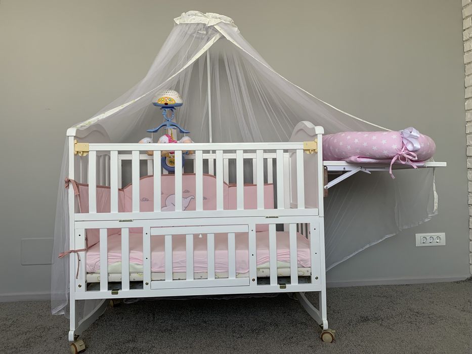 Jolie Lenjerie 2 piese Elephant Light Pink, 120*60cm