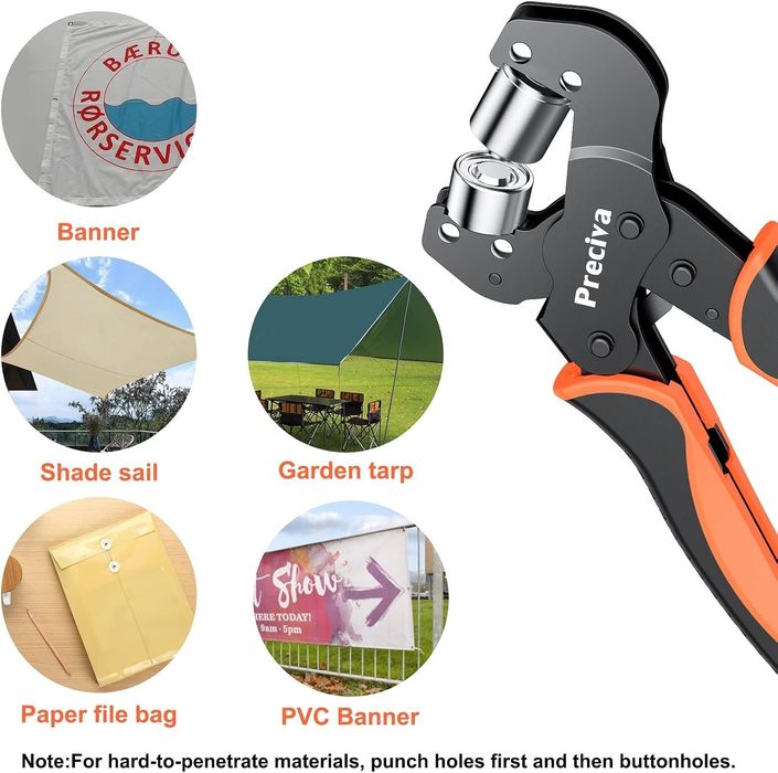 ПРО к-кт клещи за поставяне на капси + 400бр капси за брезенти, тенти