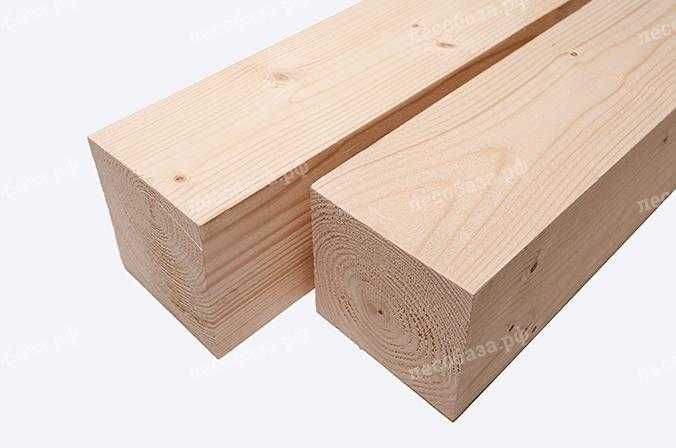 Сухой, строганный брус из сосны, размер 40x40, длина 3 метра, сорт АВ