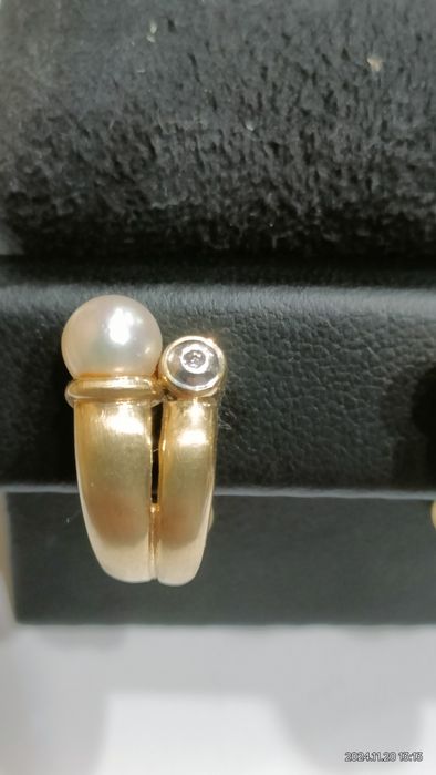 Vind cercei din aur 14kt cu perle Akoya