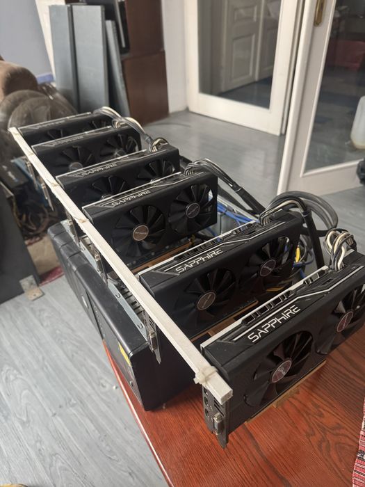 Vand rig mining 6 x rx 580 8GB AMD