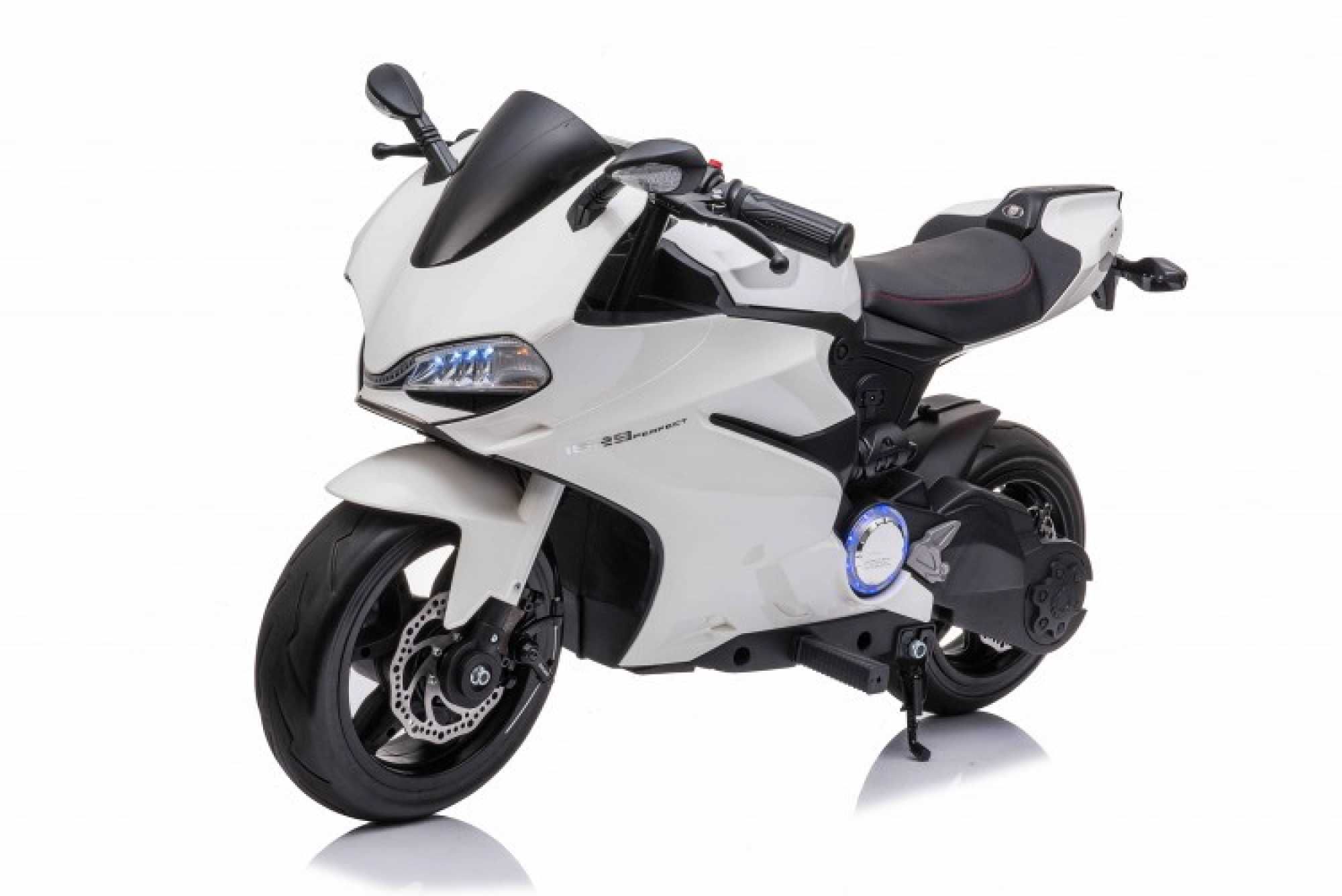 Motocicleta electrica copii 5-9 Ani SX1629 250W 24V, Roti Moi #Alb