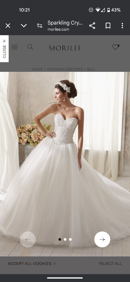 Rochie mireasa Mori Lee + crinolina
