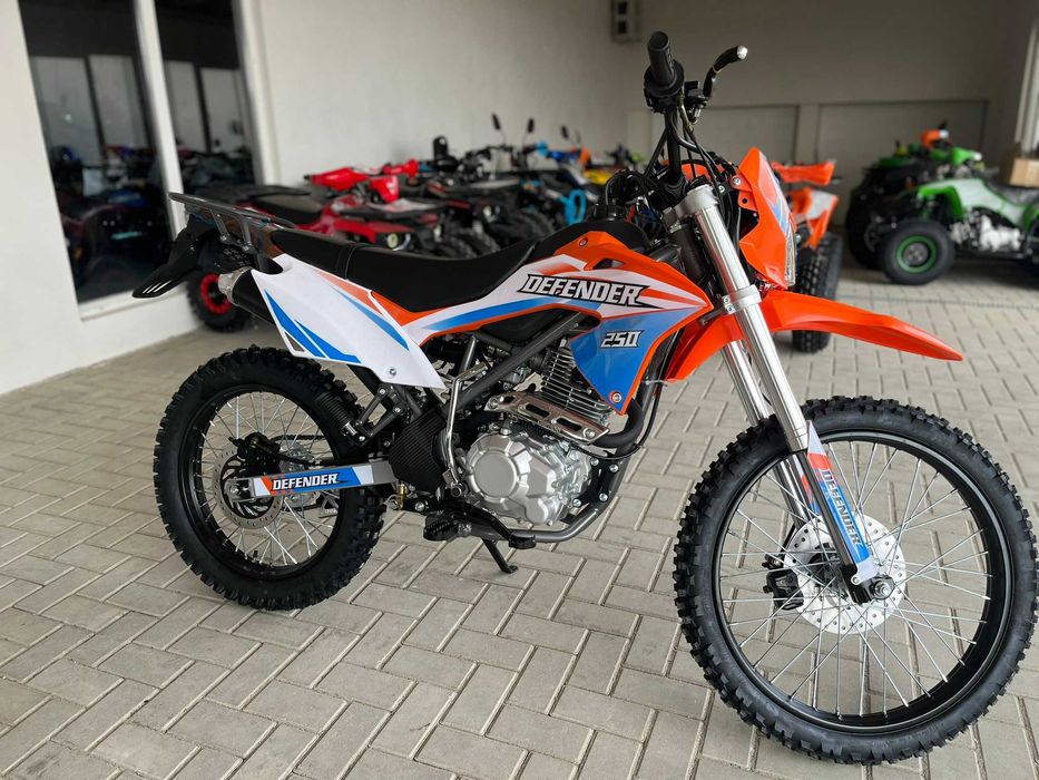 Motocicleta cross Mikilon Defender 250cc 21/18" portocaliu/albastru