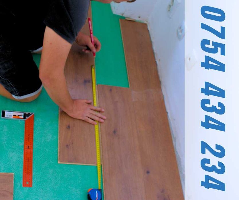 Montaj parchet cu meseriaș