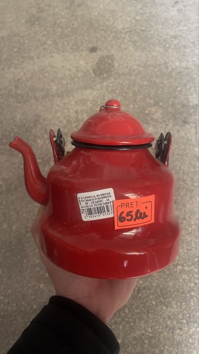 Ceainic 14cm emailat