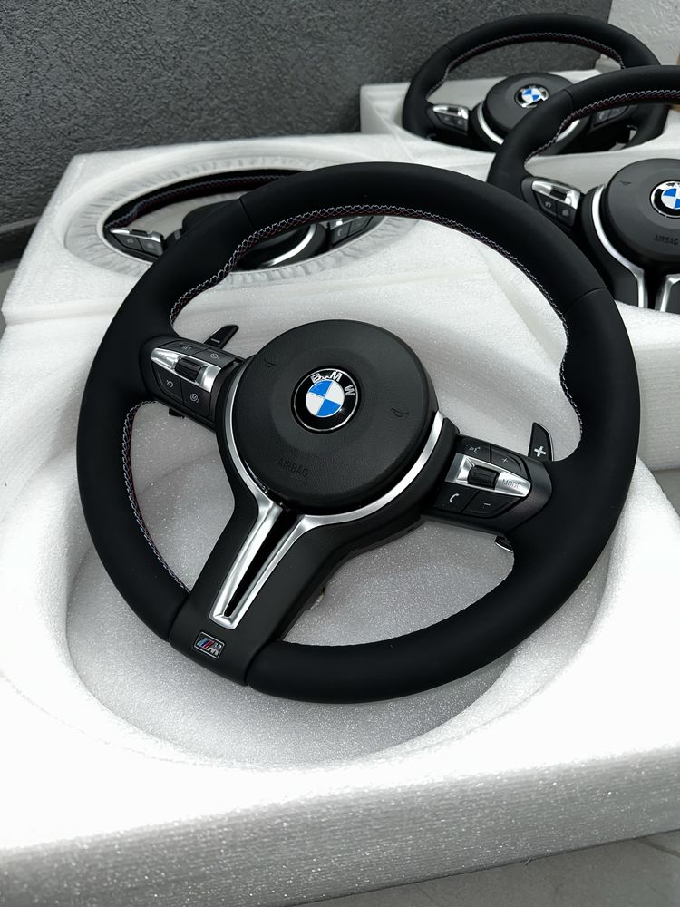 Volan BMW M Piele - Carbon Nou ! Seria 1 2 3 4 5 6 - X1 X2 X3 X4 X5 X6