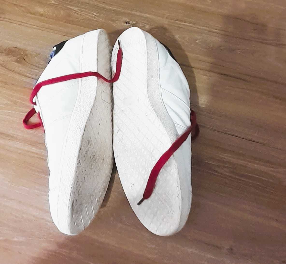 Adidasi "Pantofola dORO Mundial" alb- lbastru