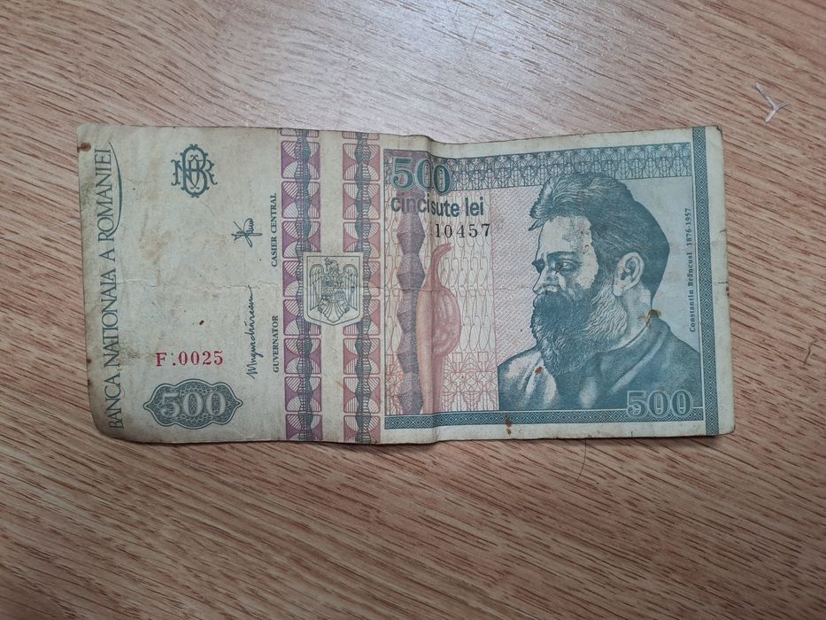 Vand bancnote de 500 lei cu Constantin Brancusi!