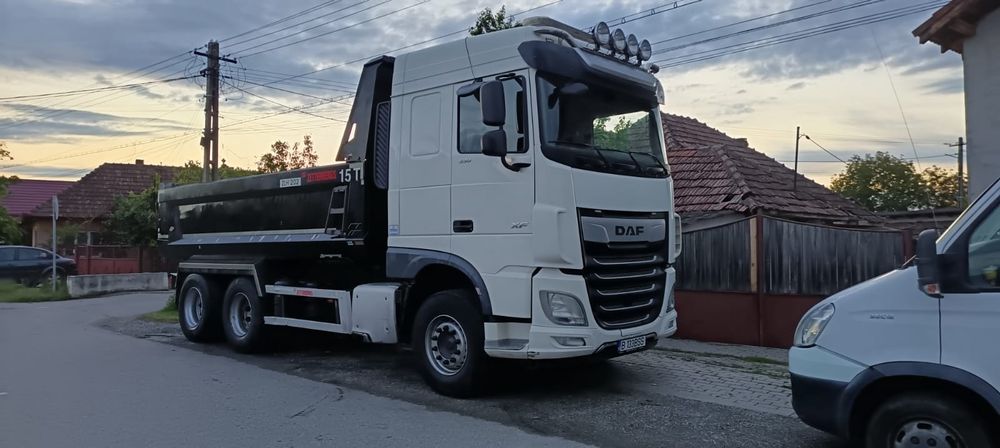DAF XF 530  6X4  basculabil și Trailer Goldhofer pe 4 axe 40 tone
