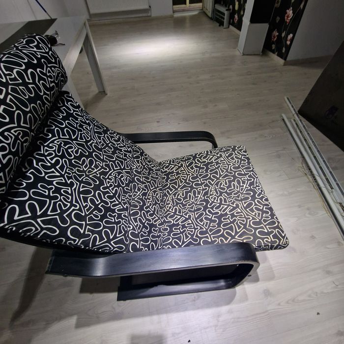 Fotoliu Poang Ikea negru
