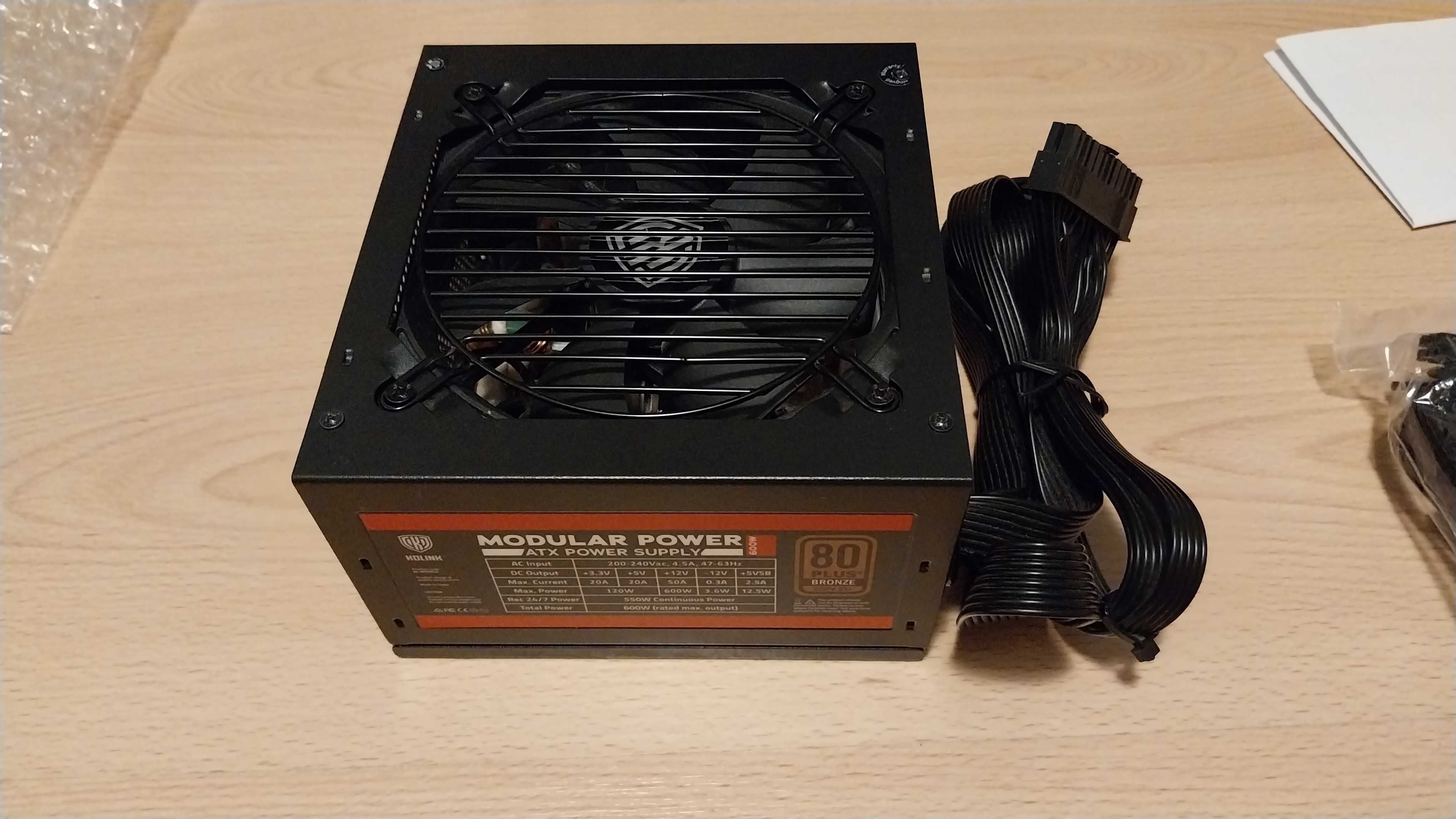 Захранване Kolink Modular Power 600W 80 PLUS Bronze