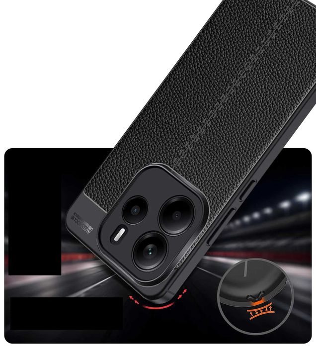 Husa Premium antisoc model tip PIELE Xiaomi Redmi Note 14 / 12s Ultra