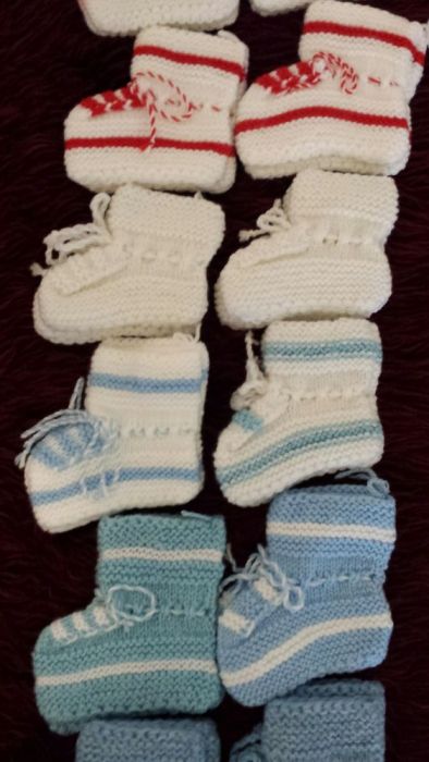 Плетени бебешки терлички- нови