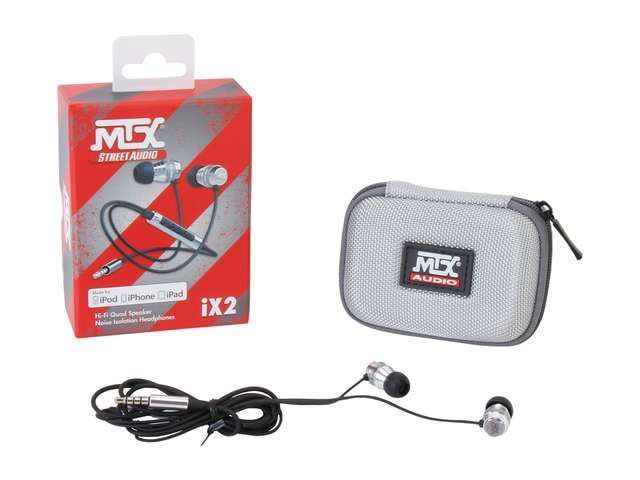 Casti cu comanda pe fir ( Apple ) , MTX StreetAudio iX2 Black