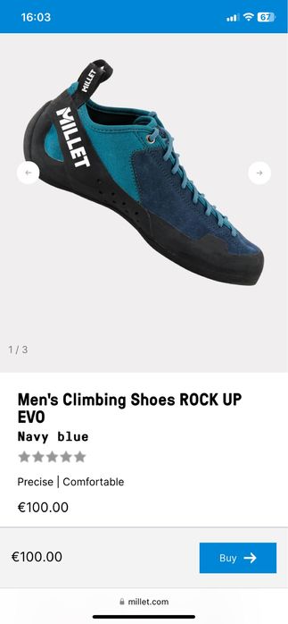 Espadrile cățārat Millet 42 2/3 Rock climbing shoes