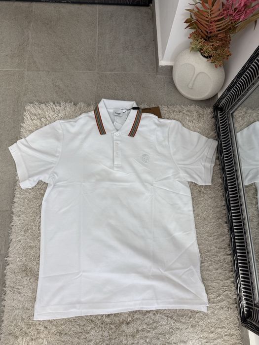 Tricou polo Burberry bumbac 100% colectie noua vara 2025