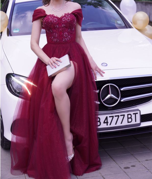 Бална рокля - Бордо