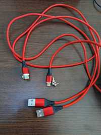 USB кабели за зареждане с магнитни глави