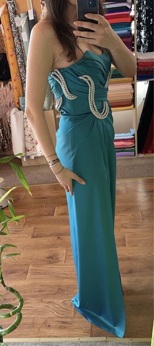 Rochie de ocazie (eleganta), turcoaz, marimea 40