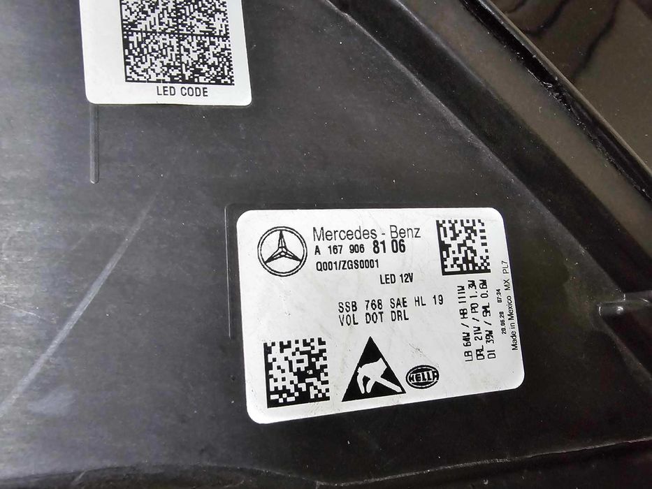 Ляв фар Mercedes W167 GLS USA  lqv far мерцедес ГЛС 167