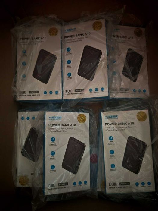 Baterie externa Veger 10000Mah USB-C USB sigilata