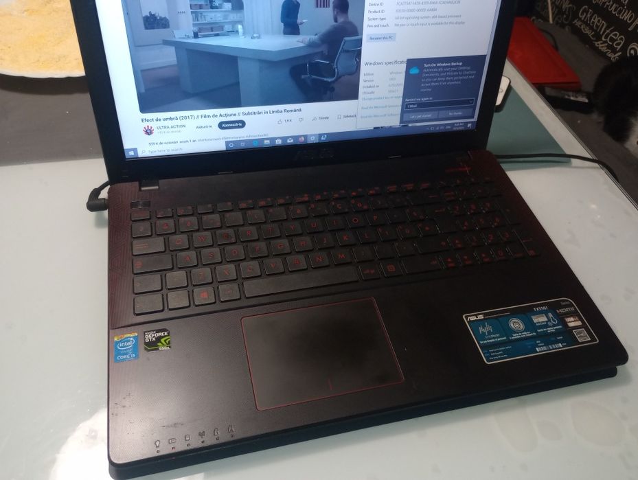 Asus FX550, Intel i5, 8 gb, Full HD, video dedicat 2gb NVIDIA GTX
