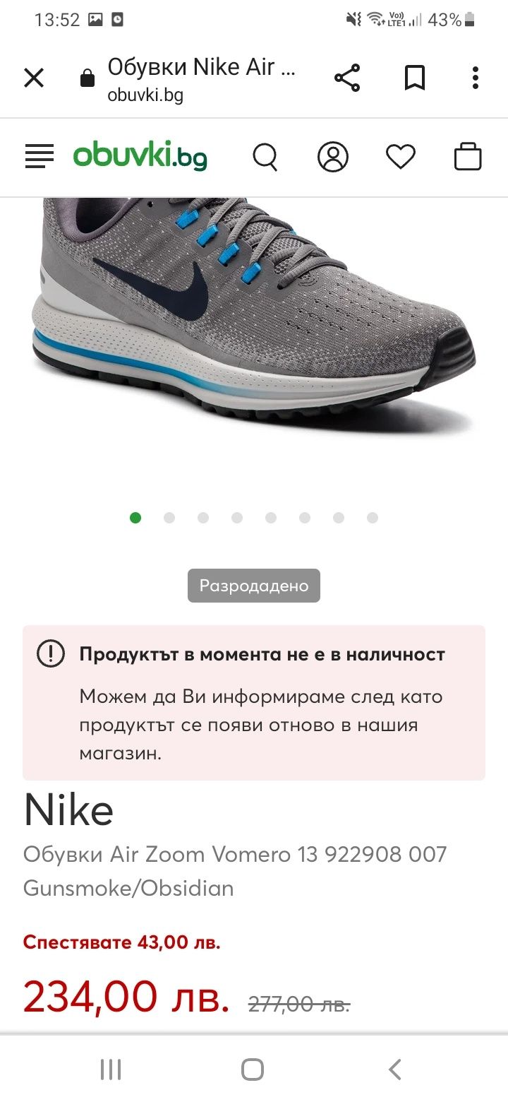 Маратонки Nike Zoom Vomero 13