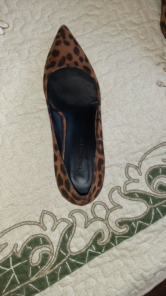 Туфли принт леопард