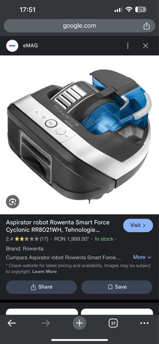 Aspirator Robot Rowenta